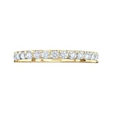 Mappin & Webb 18ct Yellow Gold 0.75ct Round Brilliant Cut Diamond Asymmetric Crown Setting Full Eternity Ring