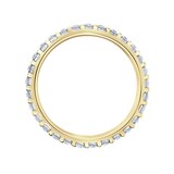 Mappin & Webb 18ct Yellow Gold 0.75ct Round Brilliant Cut Diamond Asymmetric Crown Setting Full Eternity Ring