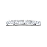 Mappin & Webb Platinum 1.00ct Round Brilliant Cut Diamond Asymmetric Crown Setting Full Eternity Ring