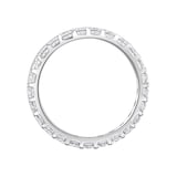 Mappin & Webb Platinum 1.00ct Round Brilliant Cut Diamond Asymmetric Crown Setting Full Eternity Ring