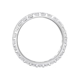 Mappin & Webb 18ct White Gold 1.00ct Round Brilliant Cut Diamond Asymmetric Crown Setting Full Eternity Ring