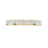 Mappin & Webb 18ct Yellow Gold 1.00ct Round Brilliant Cut Diamond Asymmetric Crown Setting Full Eternity Ring