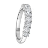Mappin & Webb Platinum 0.78ct Oval Cut Diamond Fancy Half Eternity Ring - Ring Size L