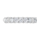 Mappin & Webb 18ct White Gold 0.78ct Oval Cut Diamond Fancy Half Eternity Ring