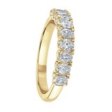 Mappin & Webb 18ct Yellow Gold 0.78ct Oval Cut Diamond Fancy Half Eternity Ring