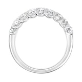 Mappin & Webb Platinum 1.19ct Oval Cut Diamond Fancy Half Eternity Ring