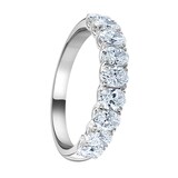 Mappin & Webb 18ct White Gold 1.19ct Oval Cut Diamond Fancy Half Eternity Ring