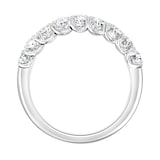 Mappin & Webb 18ct White Gold 1.19ct Oval Cut Diamond Fancy Half Eternity Ring