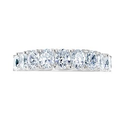 06507270 - 18ct White Gold 1.64ct Oval Cut Diamond Fancy Half Eternity Ring