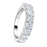 Mappin & Webb 18ct White Gold 1.64ct Oval Cut Diamond Fancy Half Eternity Ring