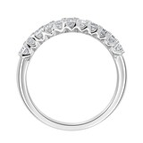 Mappin & Webb Platinum 0.98ct Emerald Cut Diamond Fancy Half Eternity Ring