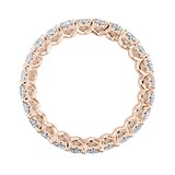 Mappin & Webb 18ct Rose Gold 2.00ct Oval Cut Diamond Claw Set Full Eternity Ring
