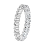 Mappin & Webb 18ct White Gold 2.00ct Oval Cut Diamond Claw Set Full Eternity Ring