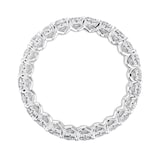 Mappin & Webb 18ct White Gold 2.00ct Oval Cut Diamond Claw Set Full Eternity Ring