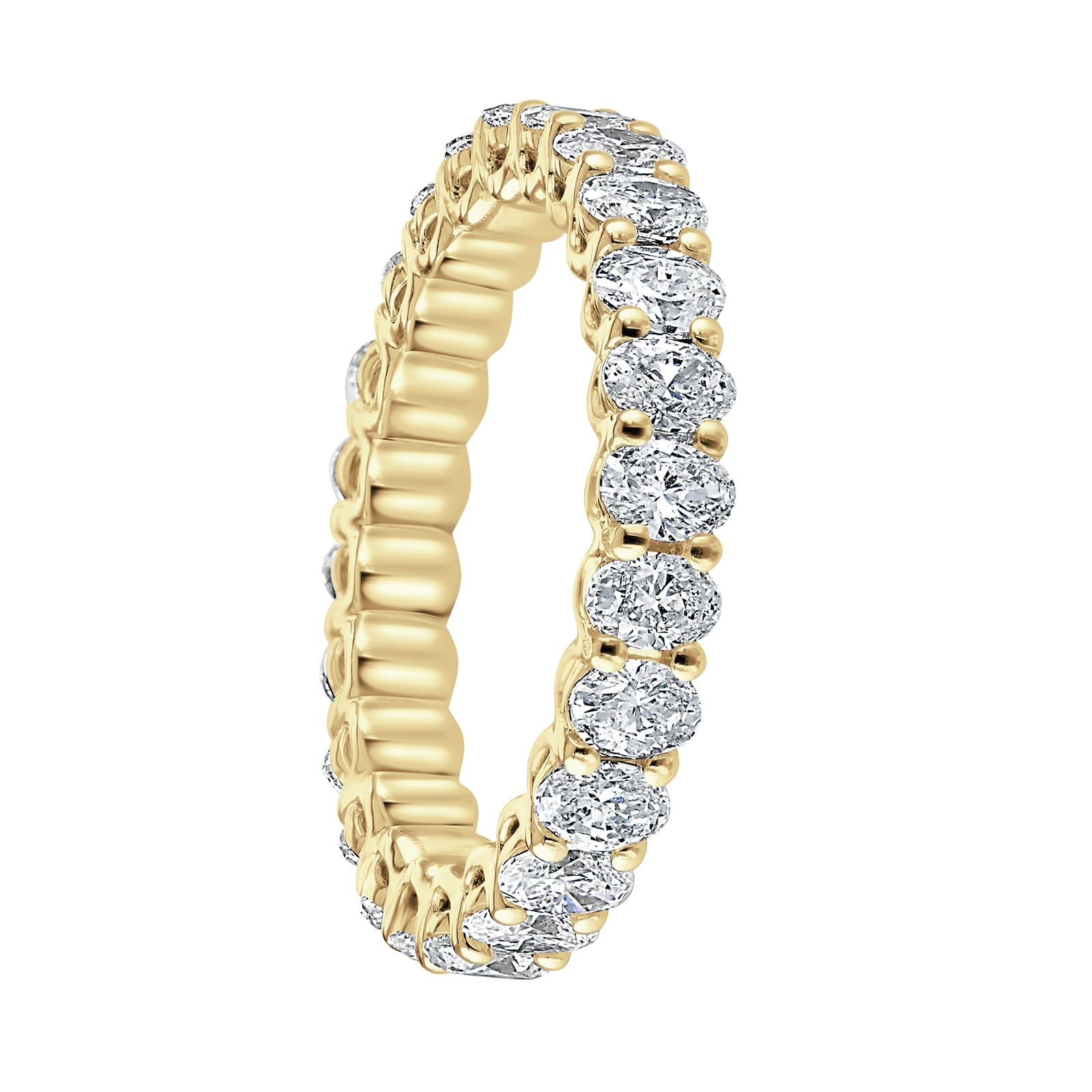 Mappin & Webb 18ct Yellow Gold 2.00ct Oval Cut Diamond Claw Set Full Eternity Ring Mappin & Webb 18ct Yellow Gold 2.00ct Oval Cut Diamond Claw Set Full Eternity Ring