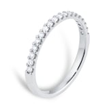 Goldsmiths 9ct White Gold 0.25ct Diamond Stacker Eternity Ring