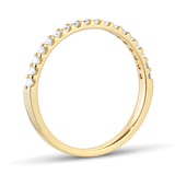 Goldsmiths 9ct Yellow Gold 0.25ct Diamond Stacker Eternity Ring