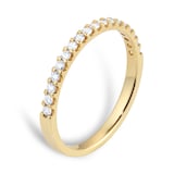 Goldsmiths 9ct Yellow Gold 0.25ct Diamond Stacker Eternity Ring