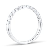 Goldsmiths Platinum 0.50ct Diamond Claw Set Eternity Ring