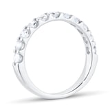 Goldsmiths Platinum 1.00ct Diamond Claw Set Eternity Rings