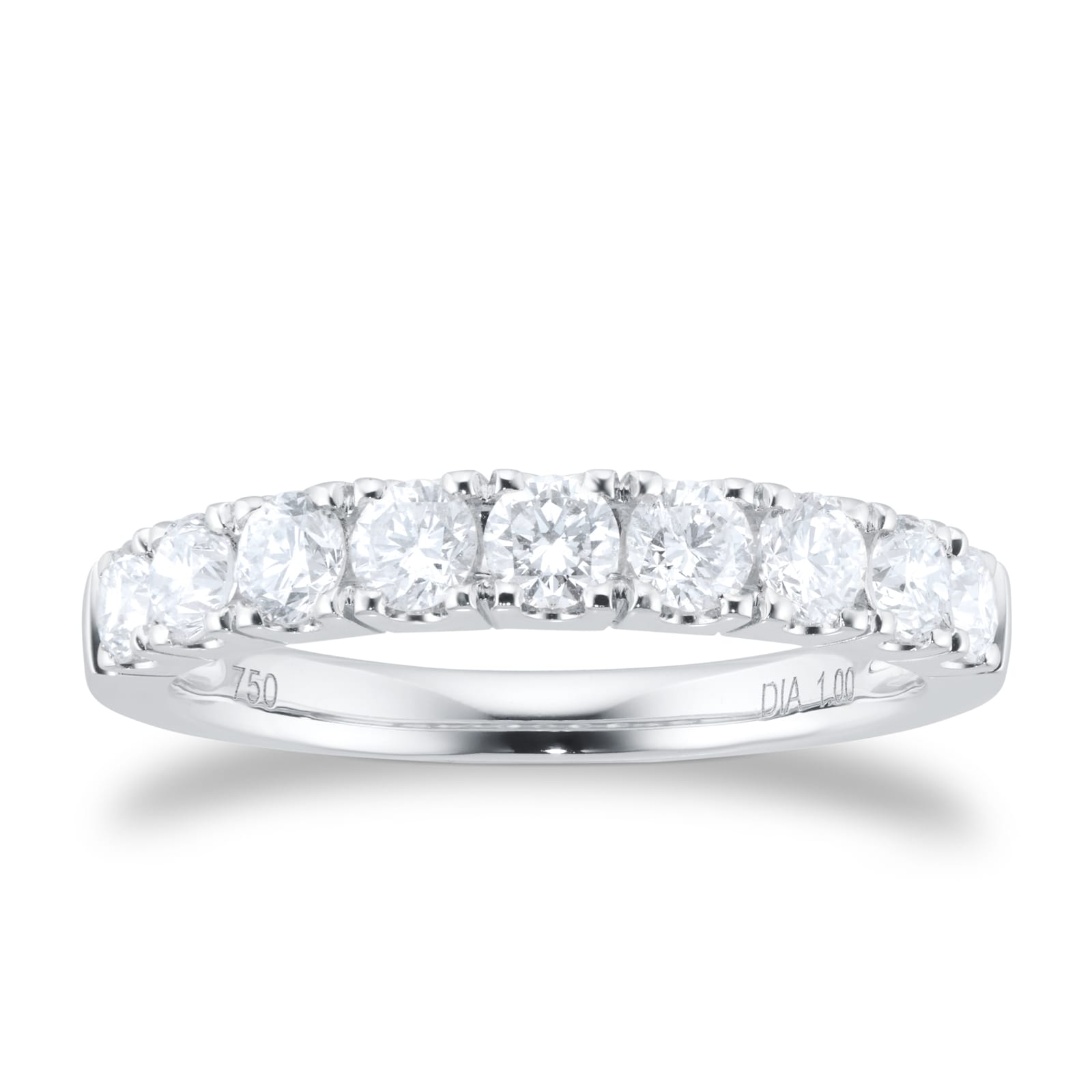 Mappin & Webb Platinum 1.00cttw Diamond Claw Set Eternity Ring