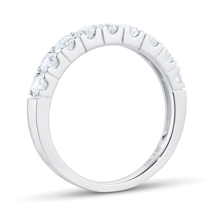 Mappin & Webb Platinum 1.00cttw Diamond Claw Set Eternity Ring