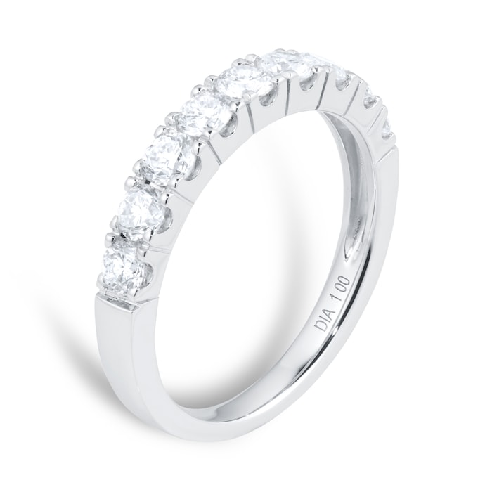 Mappin & Webb Platinum 1.00cttw Diamond Claw Set Eternity Ring