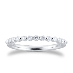 06507361 - Platinum 0.25cttw Diamond Stacker Eternity Ring