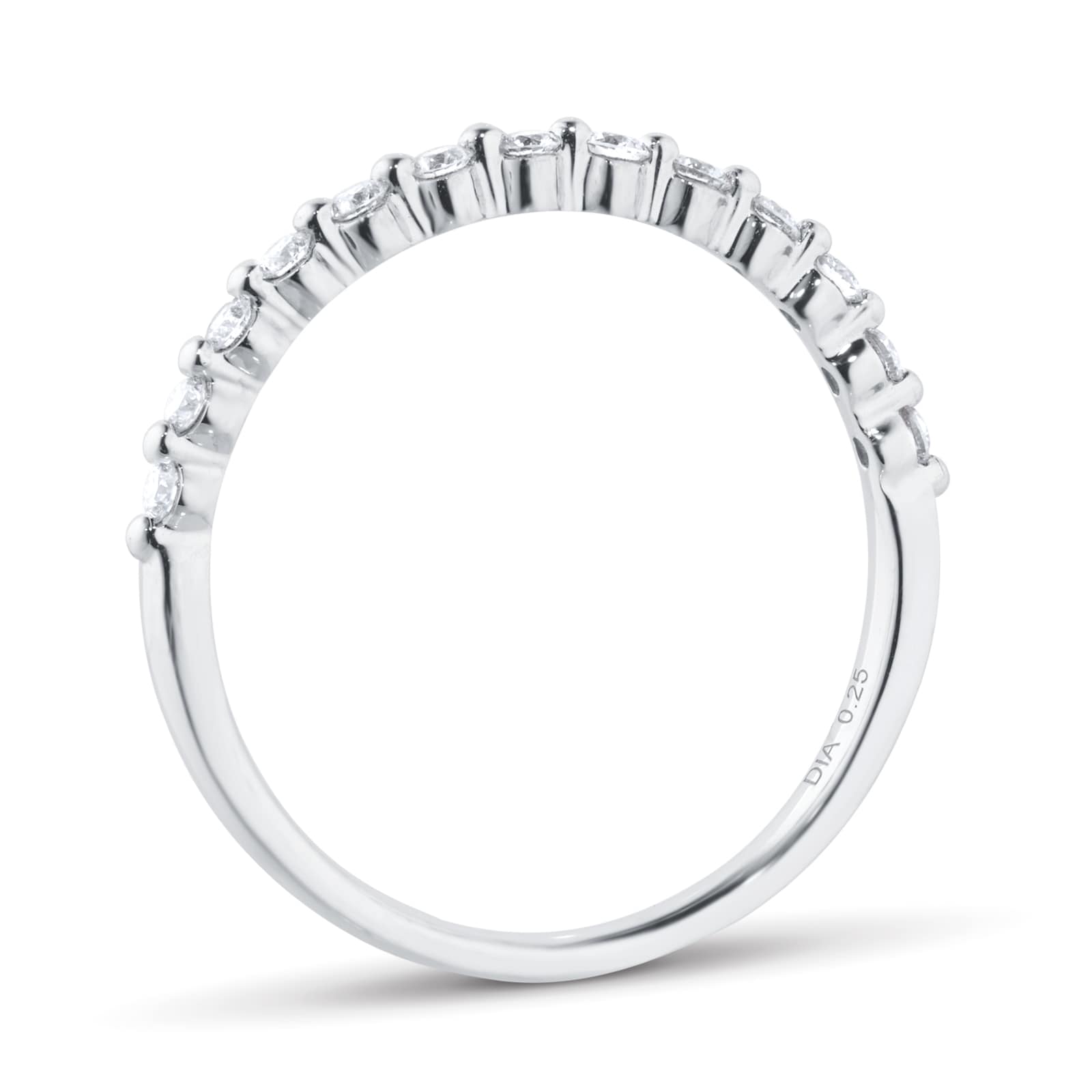 Goldsmiths Platinum 0.25cttw Diamond Stacker Eternity Ring - RingSize P Goldsmiths Platinum 0.25cttw Diamond Stacker Eternity Ring - RingSize P