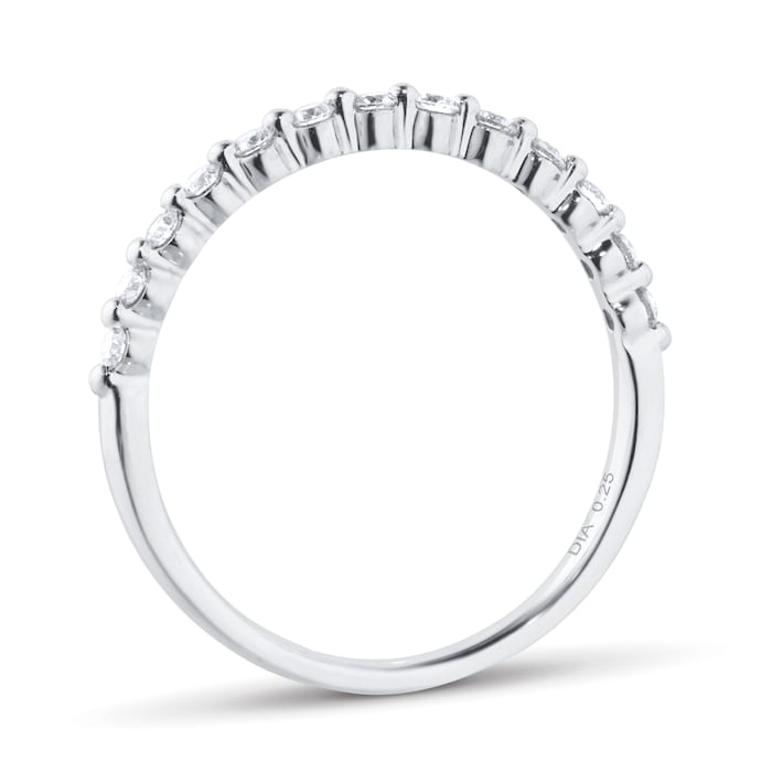 Goldsmiths Platinum 0.25cttw Diamond Stacker Eternity Ring