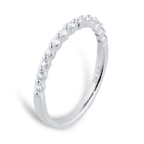 Goldsmiths Platinum 0.25cttw Diamond Stacker Eternity Ring