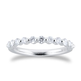 Best Luxury 
Platinum 0.50cttw Diamond Stacker Eternity Ring