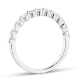 Goldsmiths Platinum 0.50cttw Diamond Stacker Eternity Ring