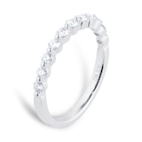 Goldsmiths Platinum 0.50cttw Diamond Stacker Eternity Ring