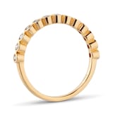 Goldsmiths 18ct Yellow Gold 0.25cttw Diamond Round Bezel Eternity Ring