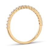 Goldsmiths 18ct Yellow Gold 0.25cttw Diamond Double Prong Eternity Ring