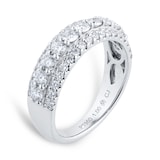 Mappin & Webb Platinum 1.00cttw Brilliant Cut Diamond Triple Row Eternity Ring