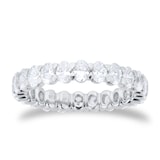 Goldsmiths Platinum 2.00cttw Oval Cut Diamond Full Eternity Ring