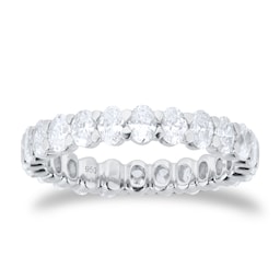 06507387 - Platinum 2.00cttw Oval Cut Diamond Full Eternity Ring