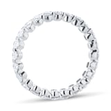 Goldsmiths Platinum 2.00cttw Oval Cut Diamond Full Eternity Ring
