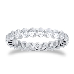 06507390 - Platinum 3.00cttw Oval Cut Diamond Full Eternity Ring