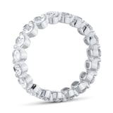 Goldsmiths Platinum 3.00cttw Oval Cut Diamond Full Eternity Ring