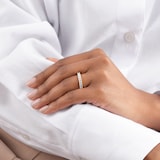 Best Luxury 
18ct Yellow Gold 2.00cttw Emerald Cut Diamond Full Eternity Ring