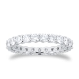 Goldsmiths Platinum 2.00cttw Round Brilliant Cut Diamond Full Eternity Ring