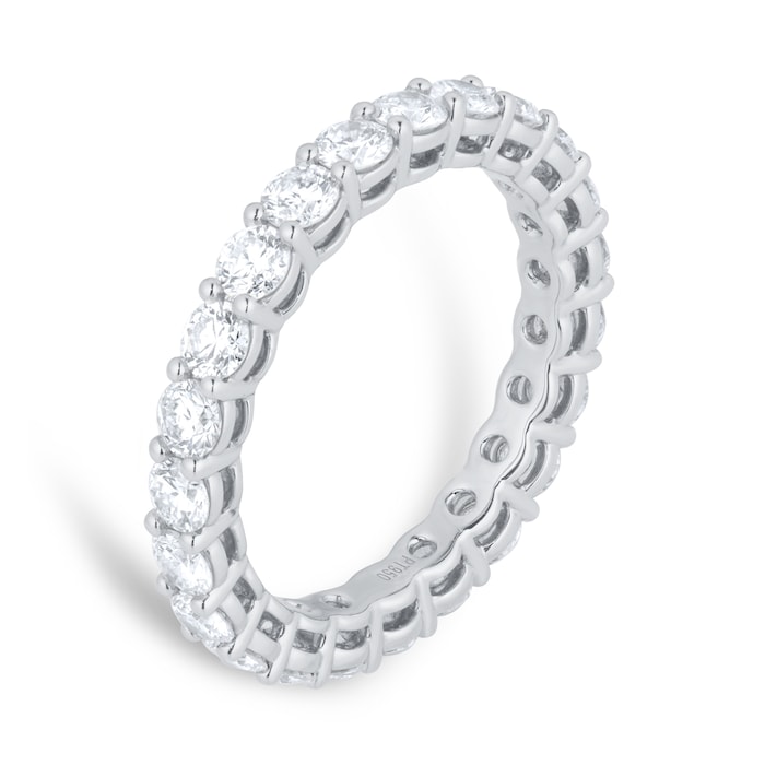 Goldsmiths Platinum 2.00cttw Round Brilliant Cut Diamond Full Eternity Ring
