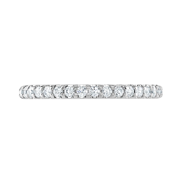 Goldsmiths 18ct White Gold 0.50cttw Brilliant Cut Claw Set Diamond Full Eternity Ring