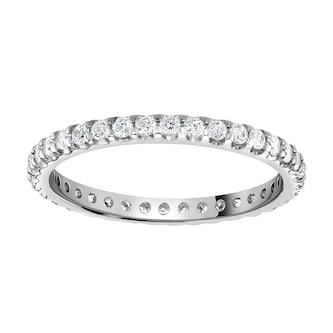 Goldsmiths Platinum 0.50cttw Brilliant Cut Claw Set Diamond Full Eternity Ring Goldsmiths Platinum 0.50cttw Brilliant Cut Claw Set Diamond Full Eternity Ring