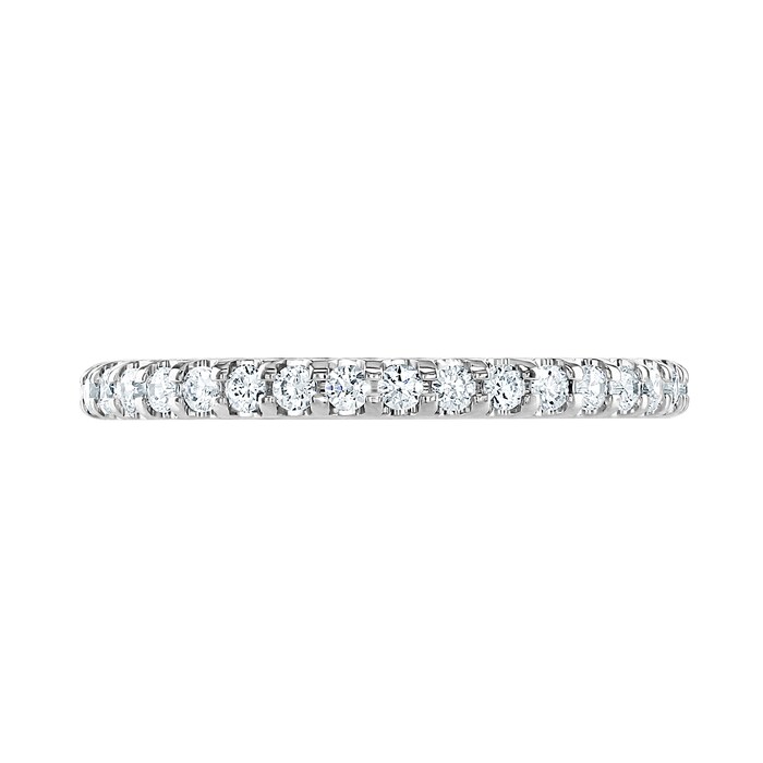 Goldsmiths Platinum 0.50cttw Brilliant Cut Claw Set Diamond Full Eternity Ring