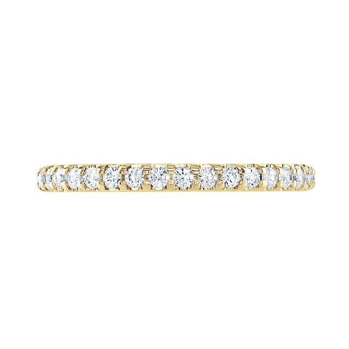 Goldsmiths 18ct Yellow Gold 0.50cttw Brilliant Cut Claw Set Diamond Full Eternity Ring