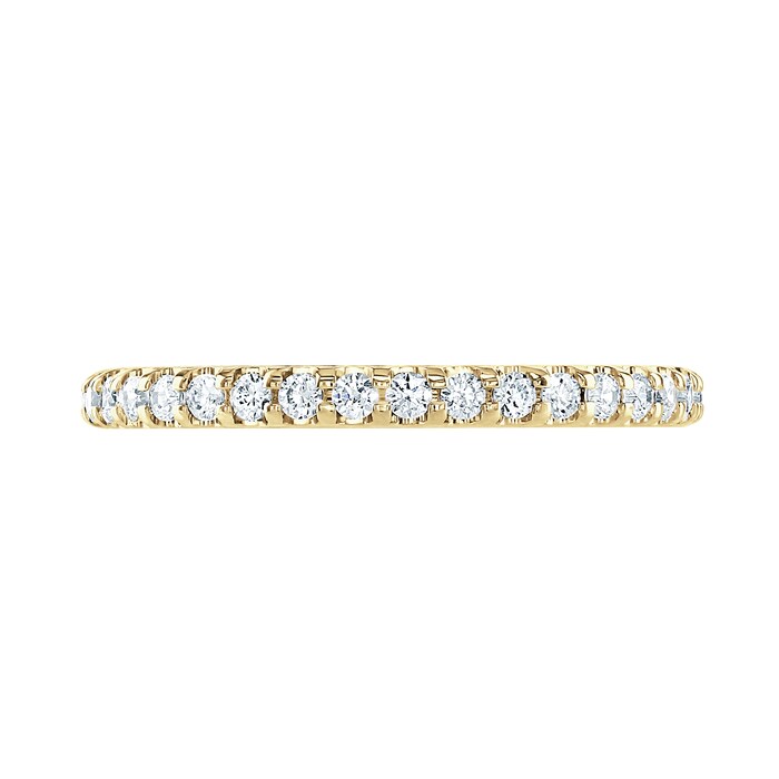 Goldsmiths 9ct Yellow Gold 0.50cttw Brilliant Cut Claw Set Diamond Full Eternity Ring